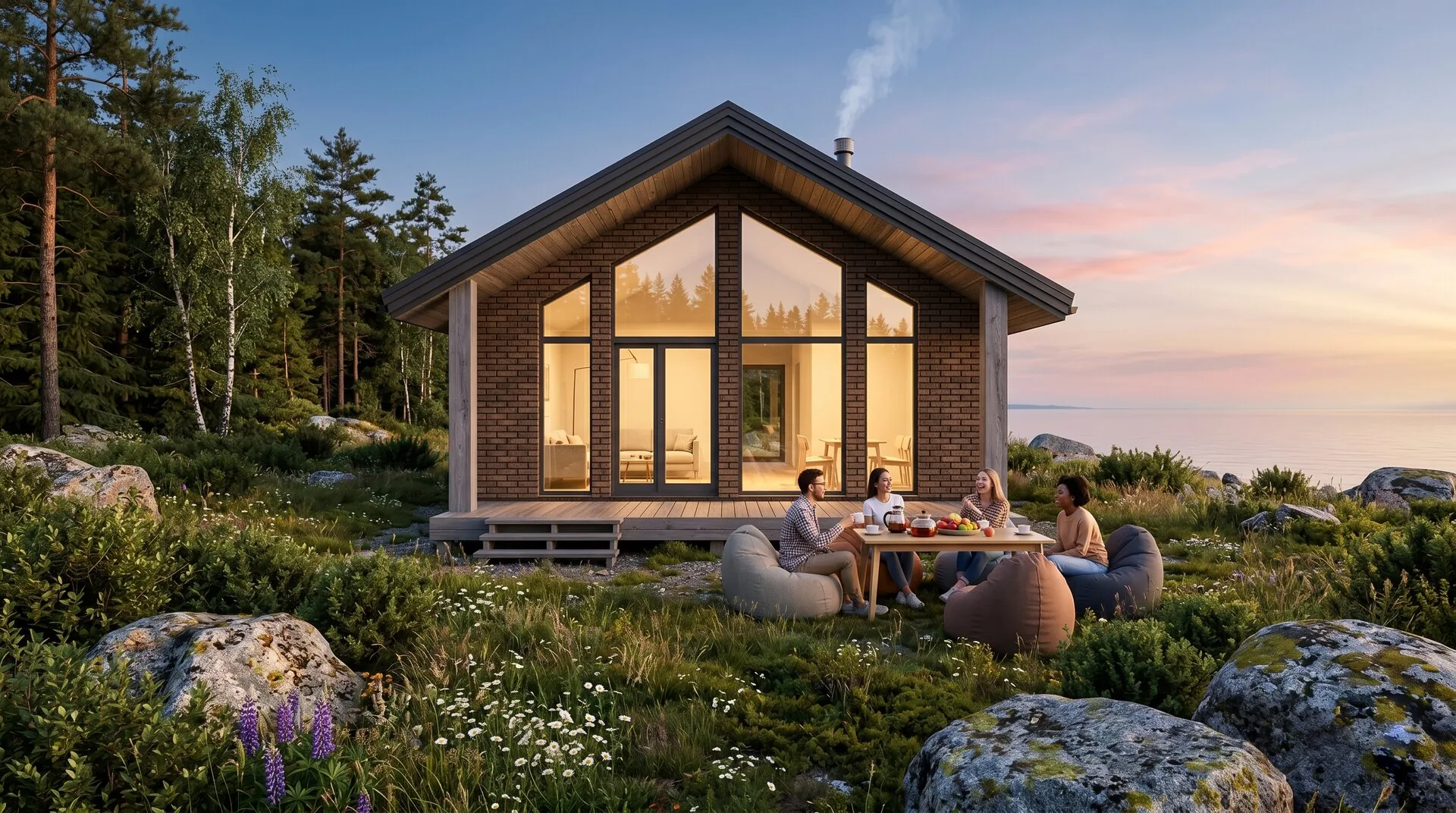 Каркасные дома серии Homethera Origin из ЛВЛ-бруса — 41–150 м²